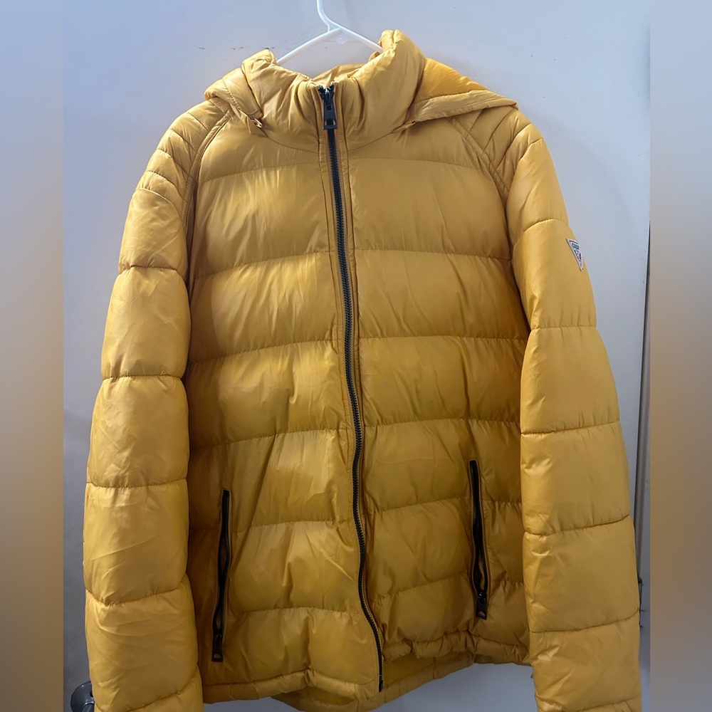 Guess puffer jacket yellow